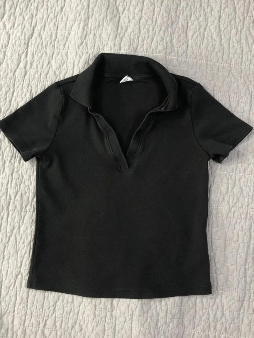 4/$15 Old Navy Polo Shirt Girl Small Black Classic Preppy School Casual